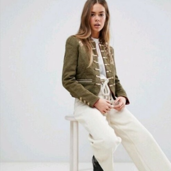 New Free People Embroidered Lauren Band Jacket - Picture 3 of 7